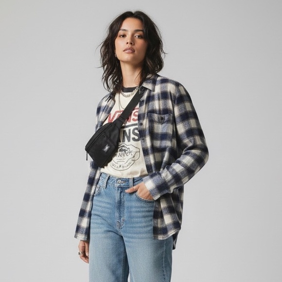 Vans Tops - VANS Flannel Plaid Shirt Dark Academia Grunge Streetwear Staple